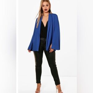 Boohoo NWT Cobalt Wide Sleeve Blazer